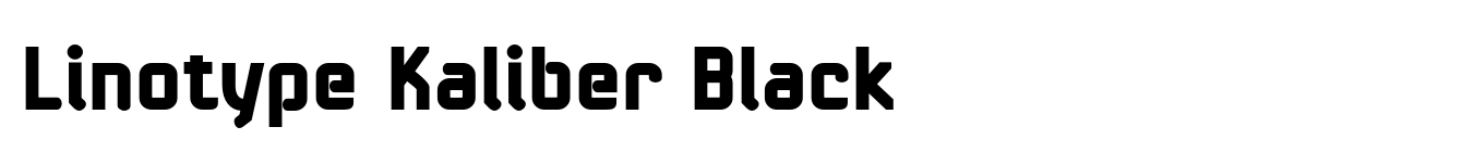 Linotype Kaliber Black